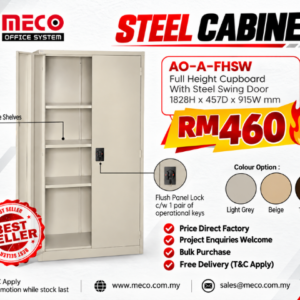 Full Height Cupboard With Swing Door | Steel Cabinet
