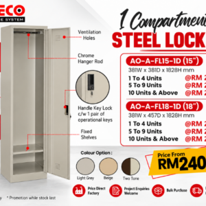 1 Compartments Steel Locker | Steel Cabinet