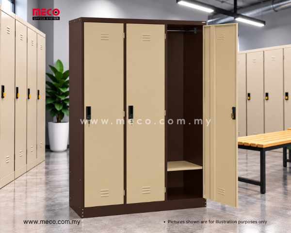 3 Compartments Steel Locker | Steel Cabinet - Image 4
