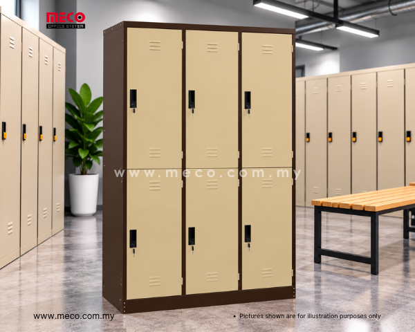 6 Compartments Steel Locker | Steel Cabinet - Image 4