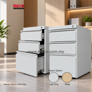 2D+1F Steel Mobile Pedestal | Steel Drawer