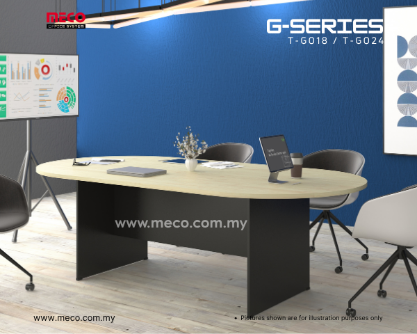 G-Series Oval Shape Conference Table | 6ft-8ft - Image 2