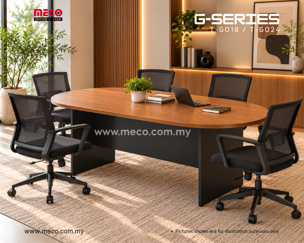 G-Series Oval Shape Conference Table | 6ft-8ft - Image 3