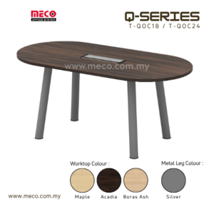 Q-Series Oval Shape Conference Table | 6ft-8ft