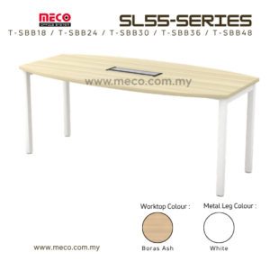 SL55-Series Boat Shape Conference Table | 6ft-16ft