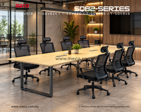 SQ82-Series Rectangular Shape Conference Table | 6ft-16ft - Image 3