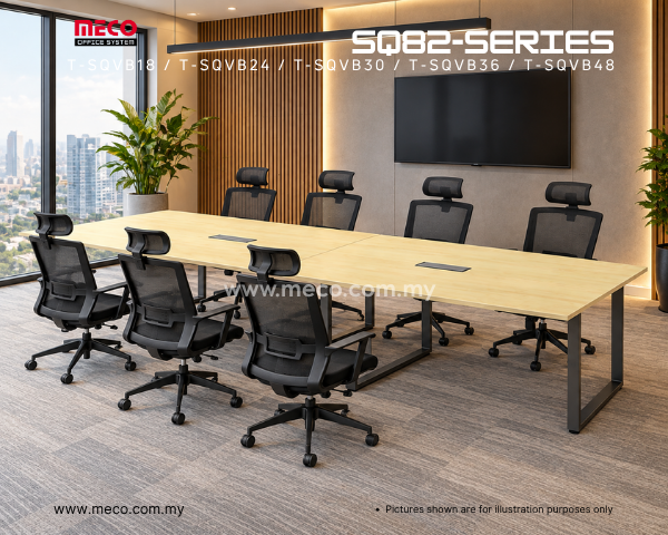 SQ82-Series Rectangular Shape Conference Table | 6ft-16ft - Image 4