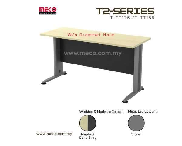 T2-Series Side Table W/o Grommet Hole
